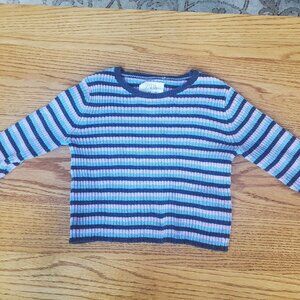 Zara Kids Long-Sleeve Ribbed Knit Shirt